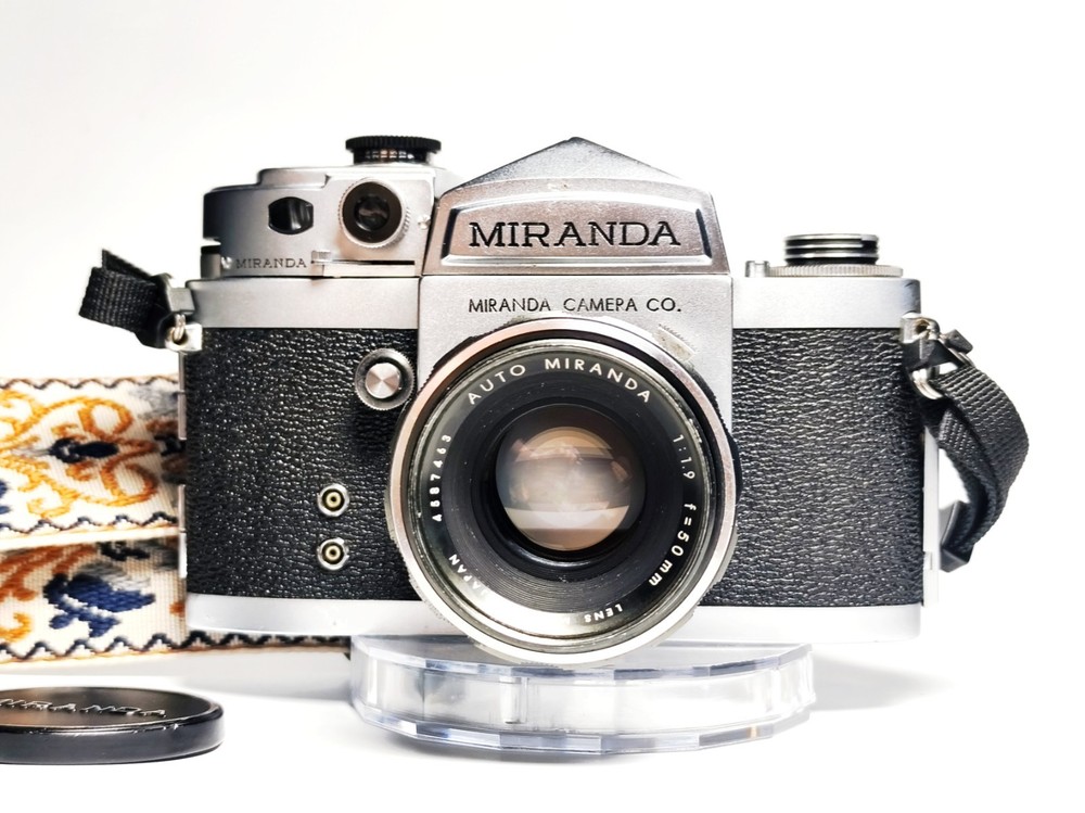 FILM TESTED RARE Miranda Fv /Clip-On Light Meter w/ Auto Miranda 50mm F1.9 | EXC