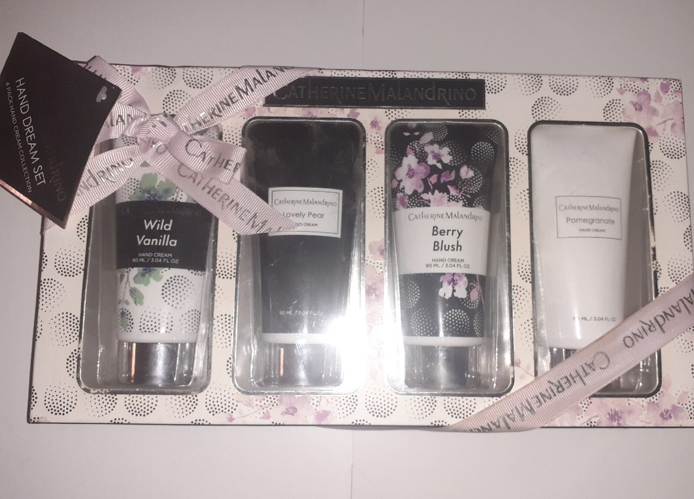 Catherine Malandrino Hand Cream Dream Set of Four 3.04oz ea NEW i6