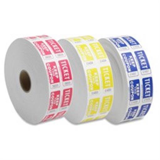 Sparco Products SPR99230 Ticket Roll- Double w-Coupon- 2000-RL- Blue-image