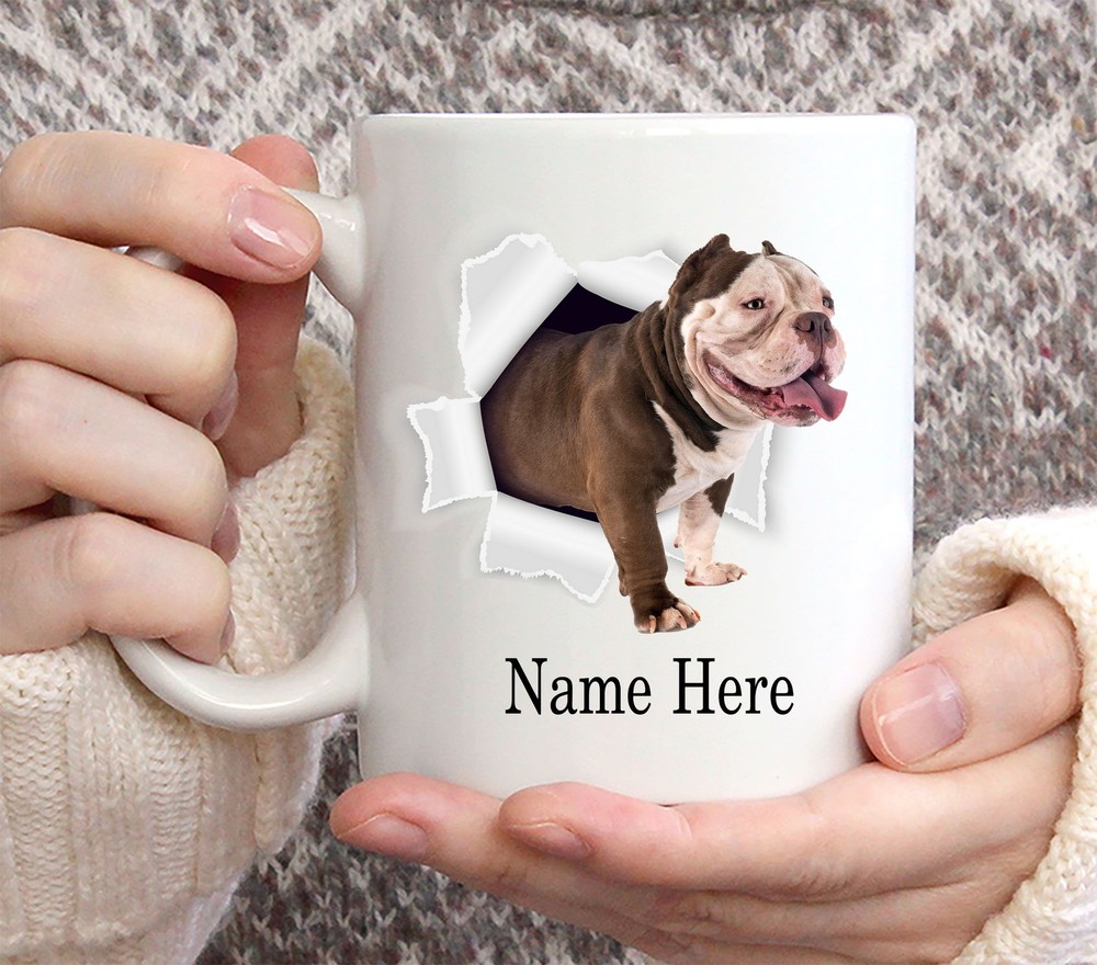 Funny Personalized American Bully Custom Name Coffee Mug 11oz American Bully Mug