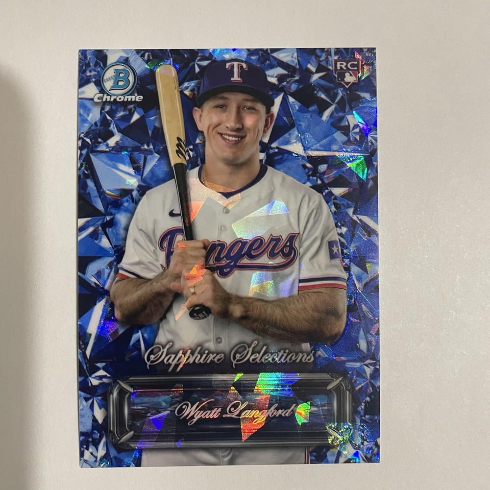 2024 Bowman Chrome Sapphire Wyatt Langford RC #SS-5 Rookie Card