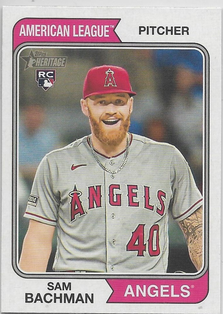 Sam Bachman 2023 Topps Heritage #704 SP Rookie Card RC