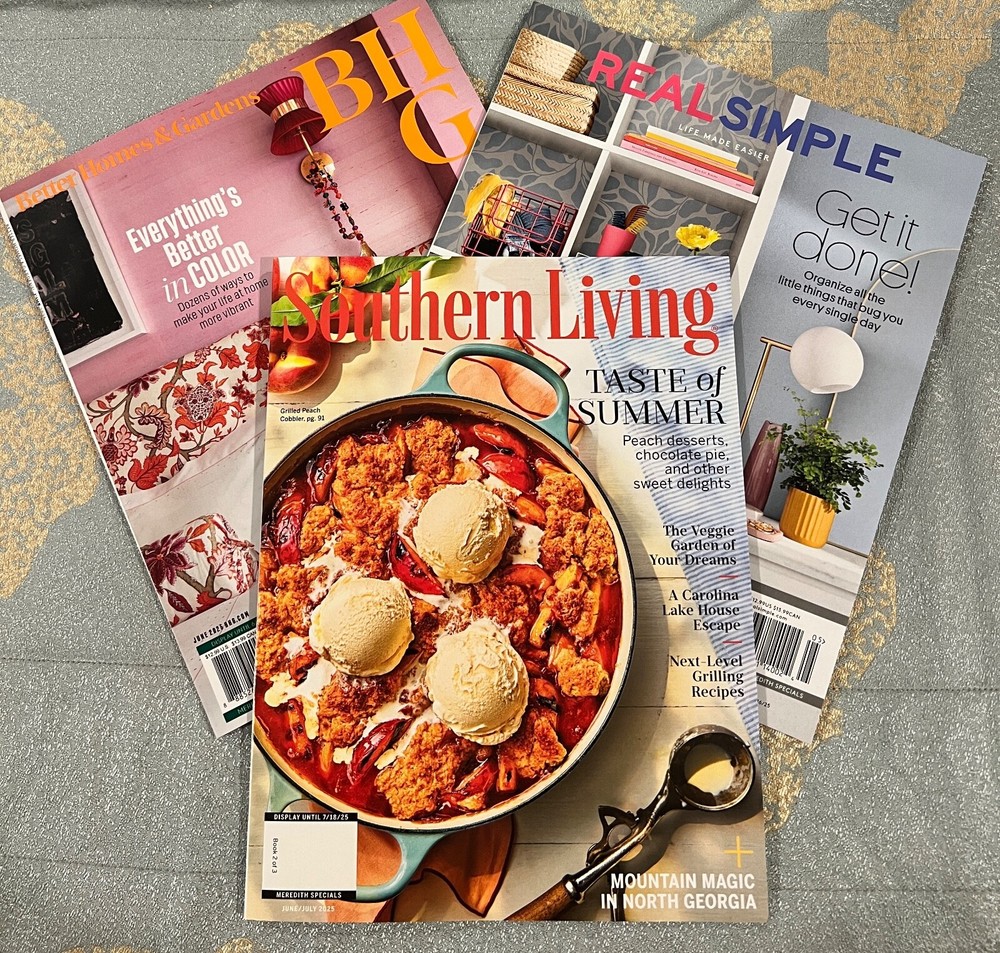 3 Top Lifestyle Magazines – Real Simple, Better Homes & Gardens, Southern Living – One Low Price