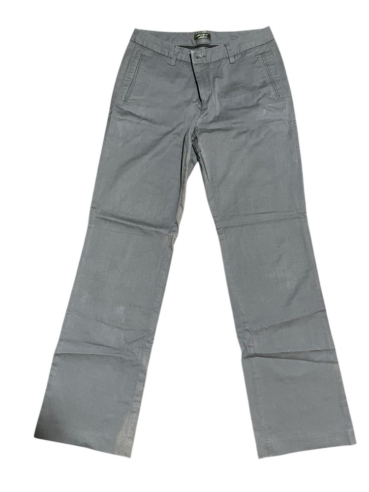 Eddie Bauer Women’s Gray Flat Front Mercer Fit Dress/work Pant Trousers Sz 8 L