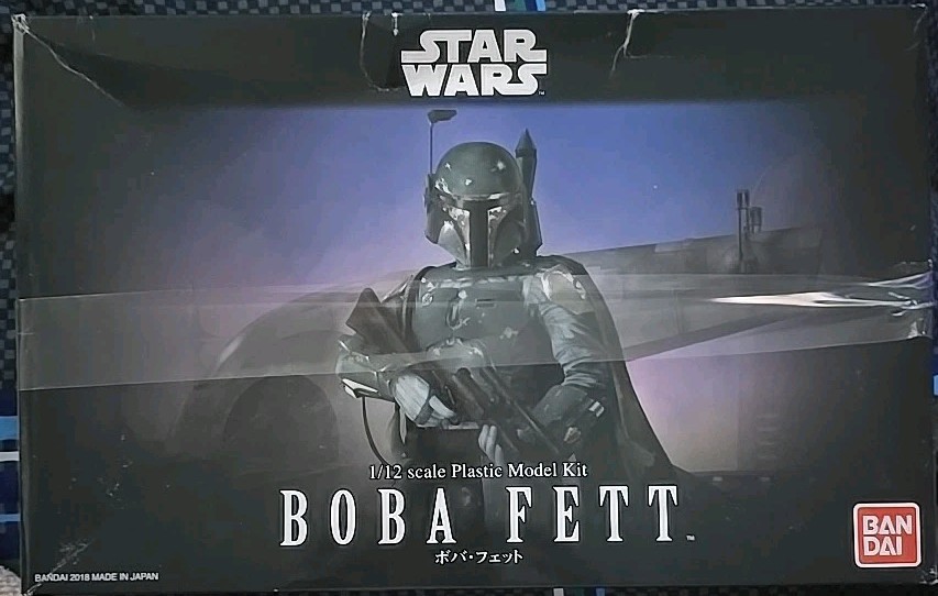 Bandai 2439797 Star Wars Boba Fett 1/12 Scale Plastic Model Kit