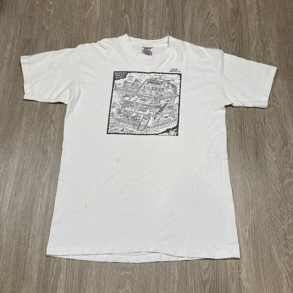 Apple Shirt XL Vintage 90s 00s Matt Groening Bongo's Dream Dorm Mac Tech Y2k Tee