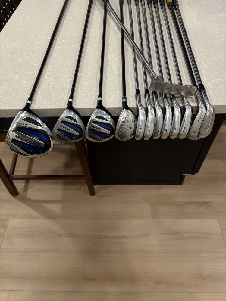 Mizuno Ram Irons Driver Wood Hybrid Putter Complete Golf Club Set Men’s RH