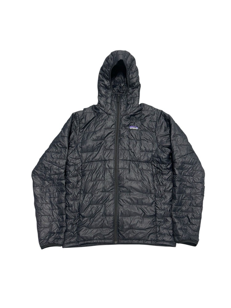 Patagonia Micro Puff Hoody Mens Small Black Insulated Jacket