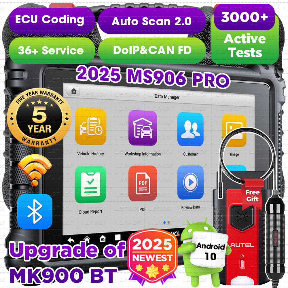 2025 Autel MaxiSys MS906 Pro Full System Diagnostic Scanner with C0ding  