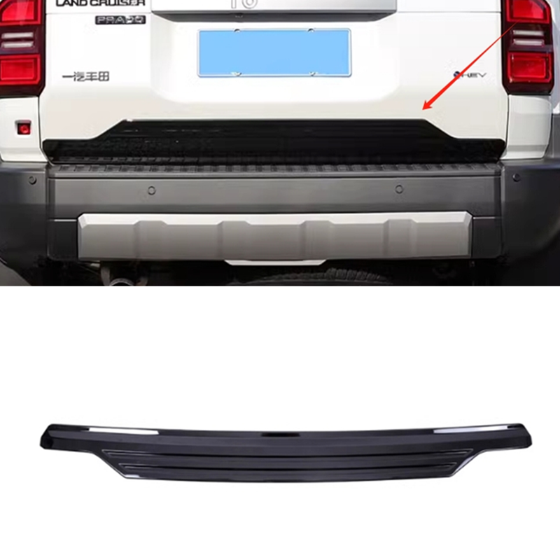 ABS Black Rear Trunk Tailgate Edge MOULDING Trim For 24-2025 Land Cruiser LC250