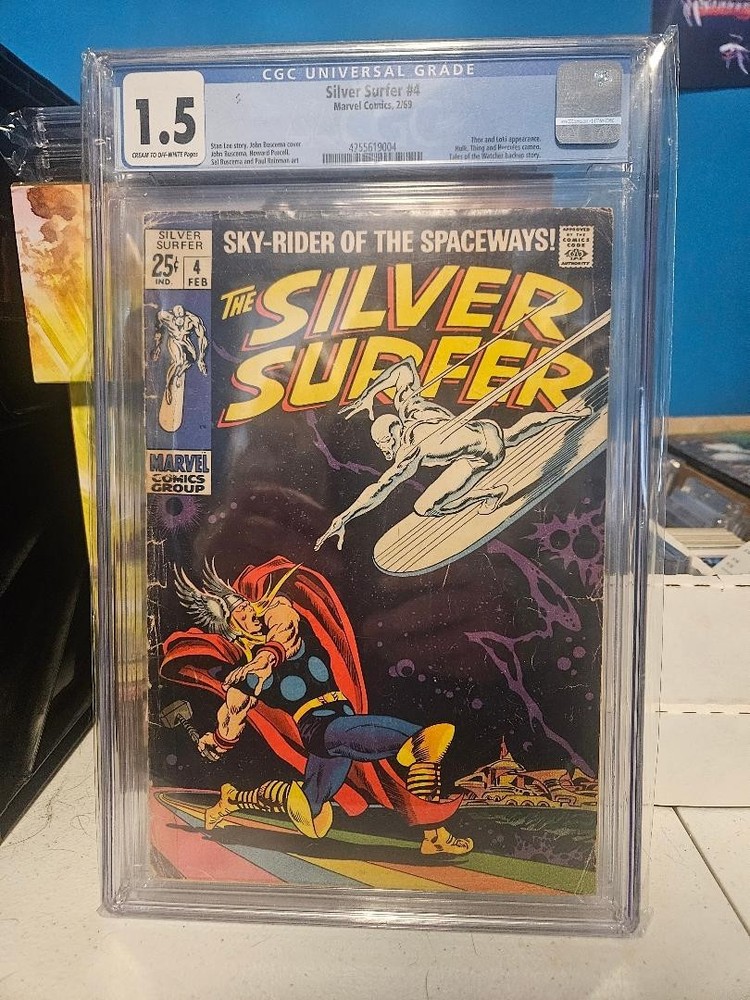 SILVER SURFER #4 - ICONIC SILVER SURFER VS. THOR COVER!!!