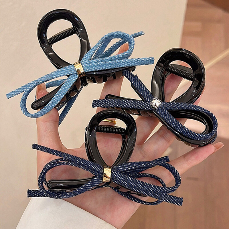 Bow Hair Clip For Women Temperament Hair Accessories Korean Hairpin Hair Claw