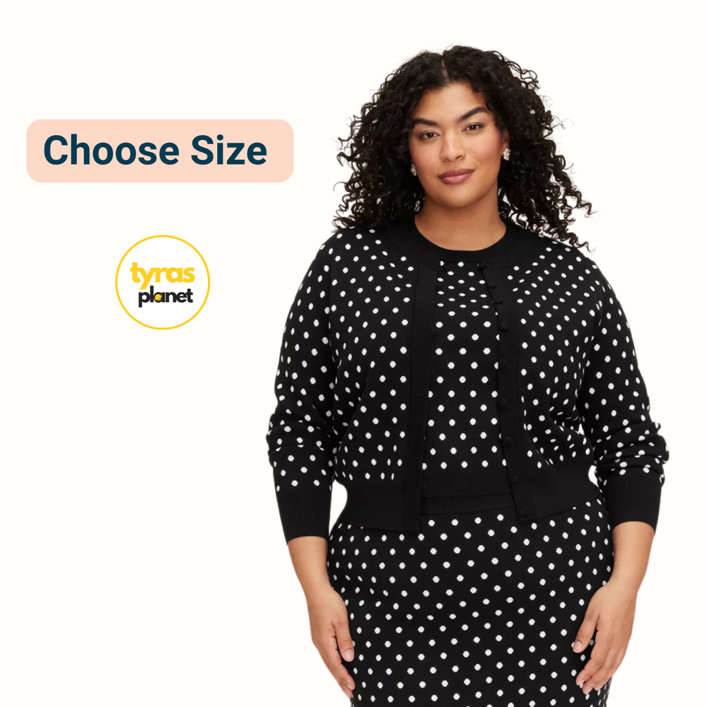 SIZE 2X or 4X - Women's Mini Polka Dot Cardigan kate spade new york Target RARE