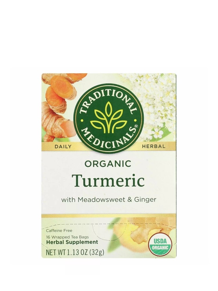 Traditional Medicinals Organic Herbal Tea - Tumeric With Meadowsweet &ginger