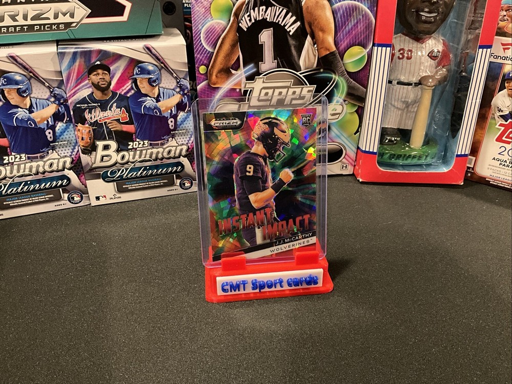 2024 Panini Prizm Draft Picks Instant Impact Rookie JJ McCarthy RC #II-JJM