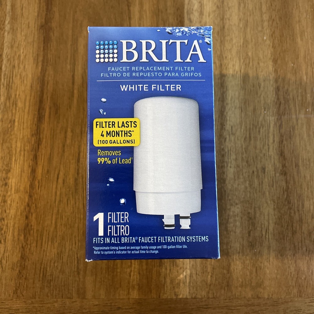 BRITA TAP WATER FAUCET FILTER REPLACEMENT (1PK) ~ PURIFIER CLEANS 99% LEAD