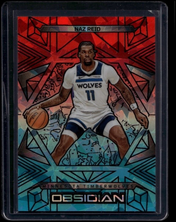 2024-25 Panini Obsidian Basketball Naz Reid #74 Electric Etch Fire Ice /49