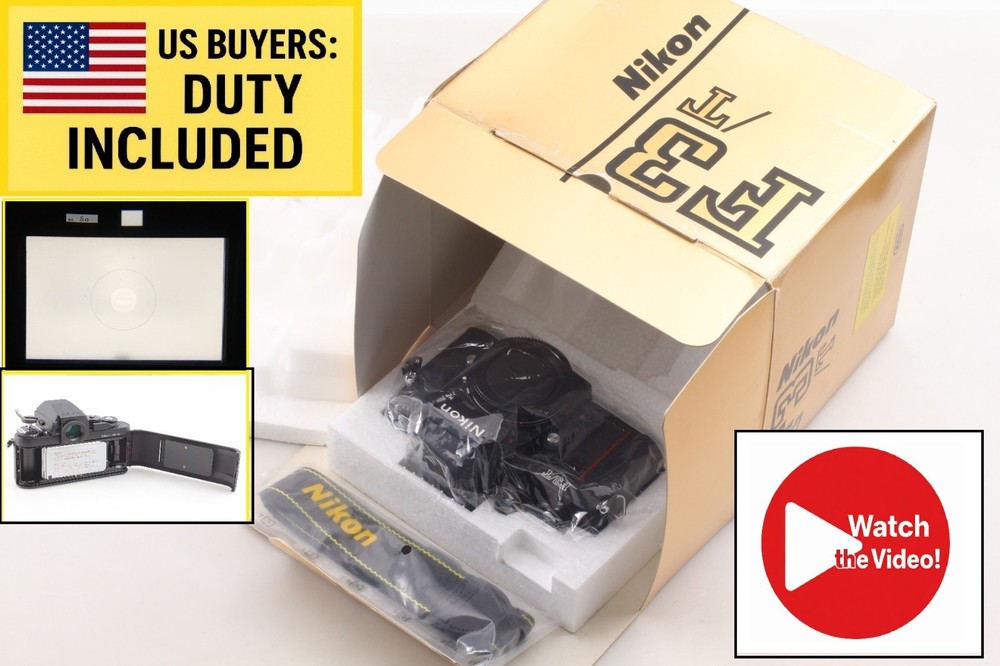 🎦 S/N: 850xxxx [Unused in Box] Nikon F3 HP T F3/T Titan Film Camera Body JAPAN