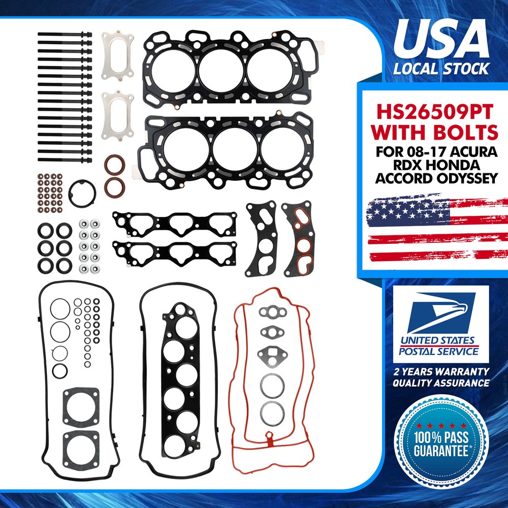 HS26509PT Cylinder Head Gasket Set Fits 08-17 Acura Honda Vehicles