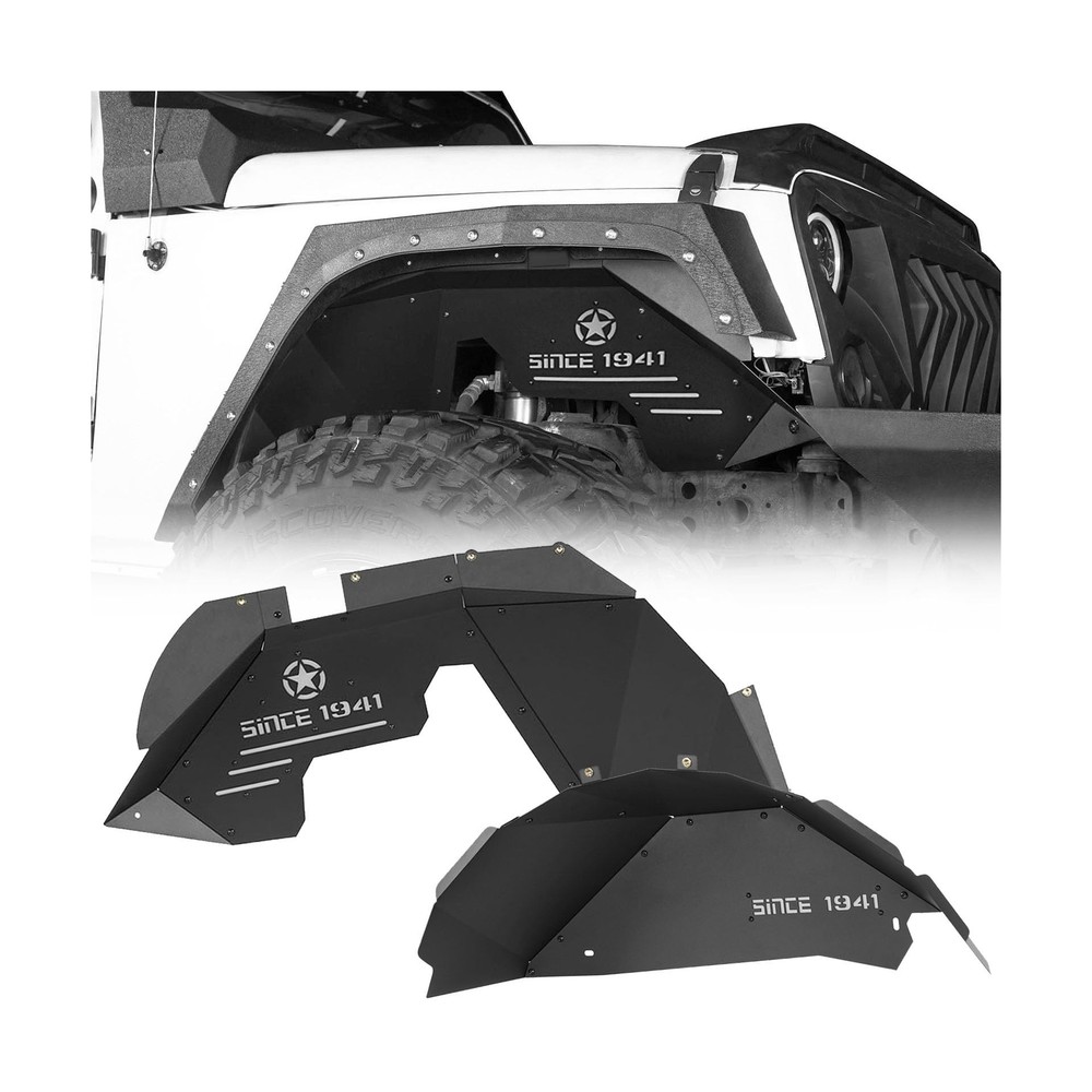 Hooke Road Front & Rear Inner Fender Wheel Well Inner Liners Compatible with ...