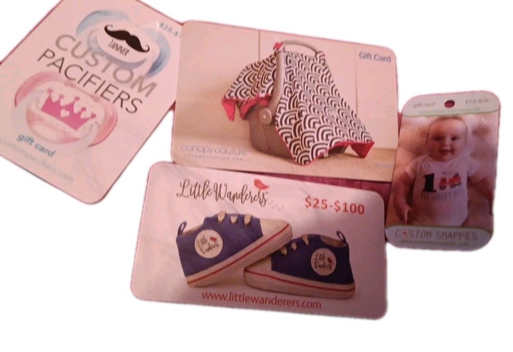 Gift Card Bundle x4 Cards Save $$$ Baby Gift Cards  Buy Now & Save-image