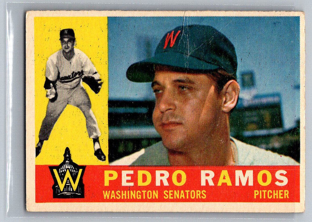 1960 Topps Pedro Ramos Washington Senators Graded Card Low Condition  