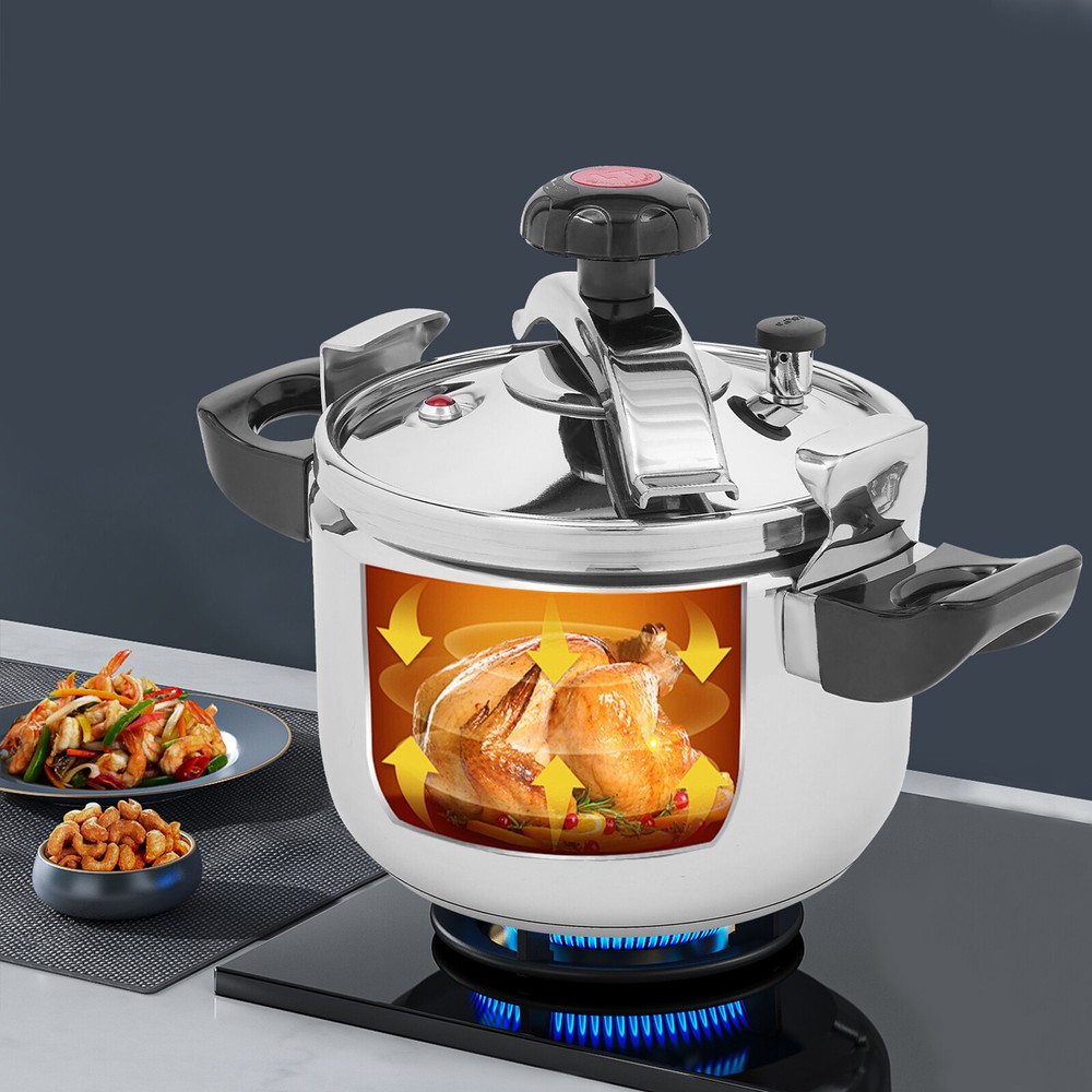 Pressure Cooker Stainless Steel Pressure Canner, 7L/6.35 Qt, 60Kpa Cookware