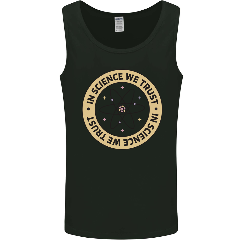 In Science We Trust Physics Geek Nerd Mens Vest Tank Top