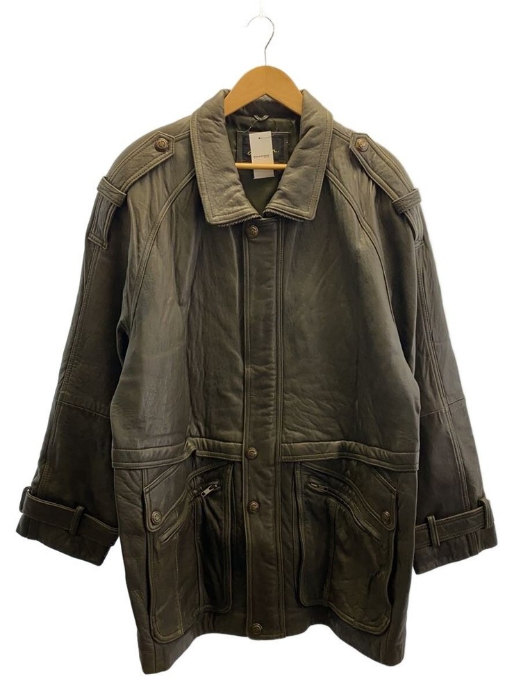 Failon/Leather Jacket Blouson/-/Sheep Leather/Khk/Plain 6681
