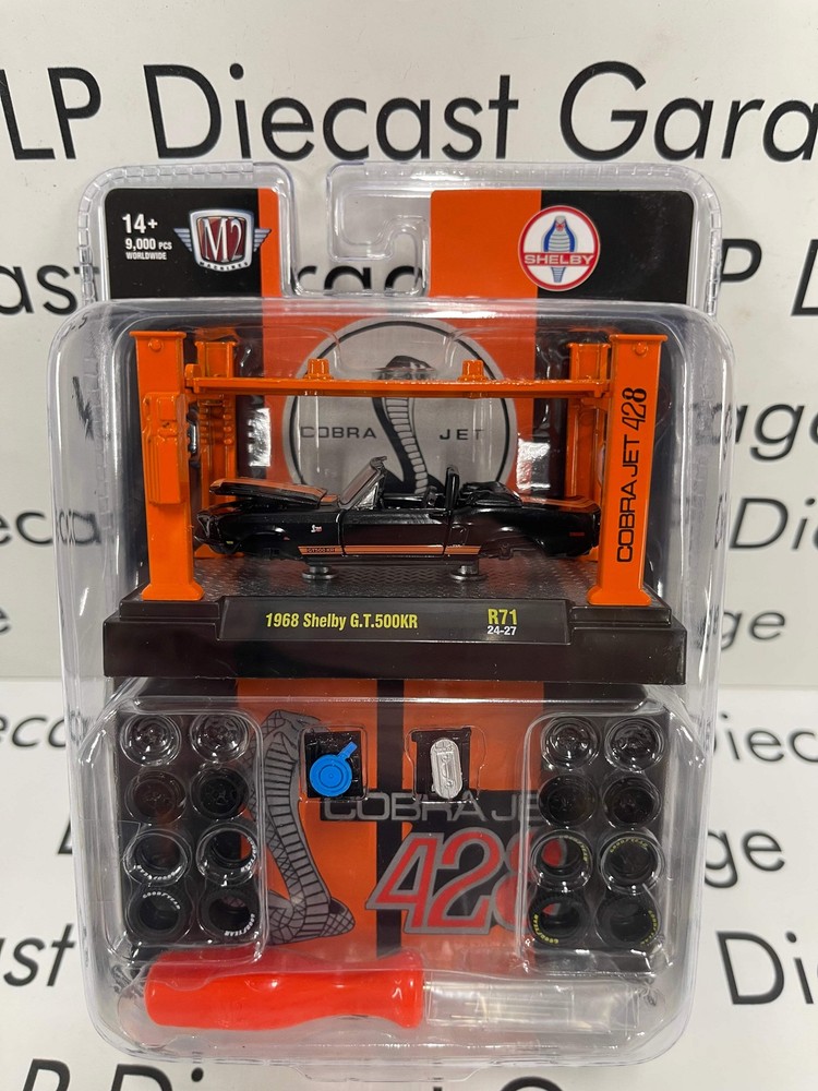 M2 1968 Ford Mustang Shelby GT500KR Cobra Jet 428 Model Kit 1:64 Diecast