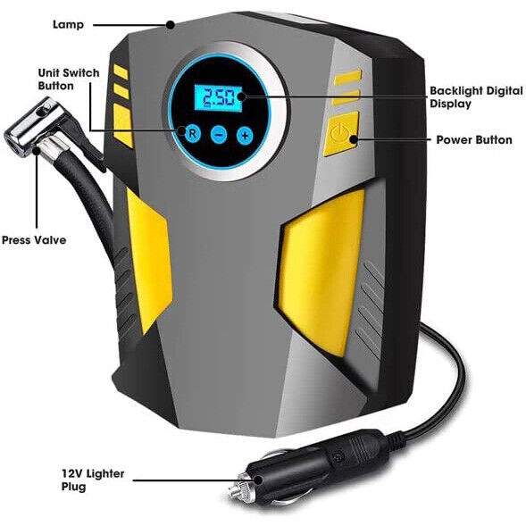 Car Air Tire Pump Inflator Compressor Digital Electric Auto Portable 150PSI Gift