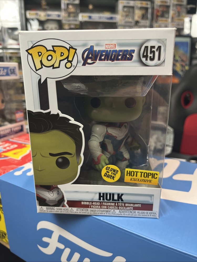 Funko POP! Marvel Avengers Endgame 451 — GITD Hulk (Hot Topic Exclusive)