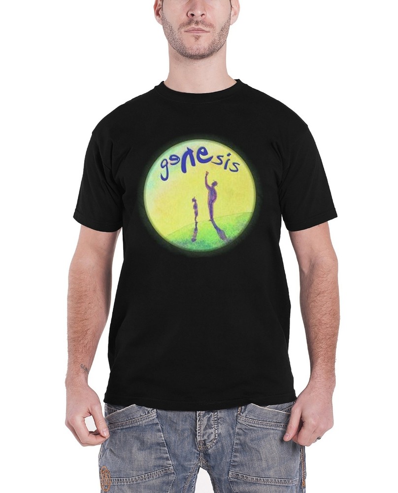 Genesis Men’s Black Watchers Of The Skies Band Logo Official T-Shirt