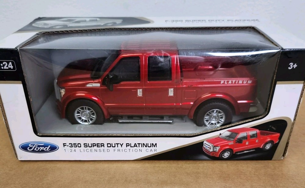 Braha 1/28 Ford F-350 Super Duty Platinum Friction Plastic Model #866-82435 NIB