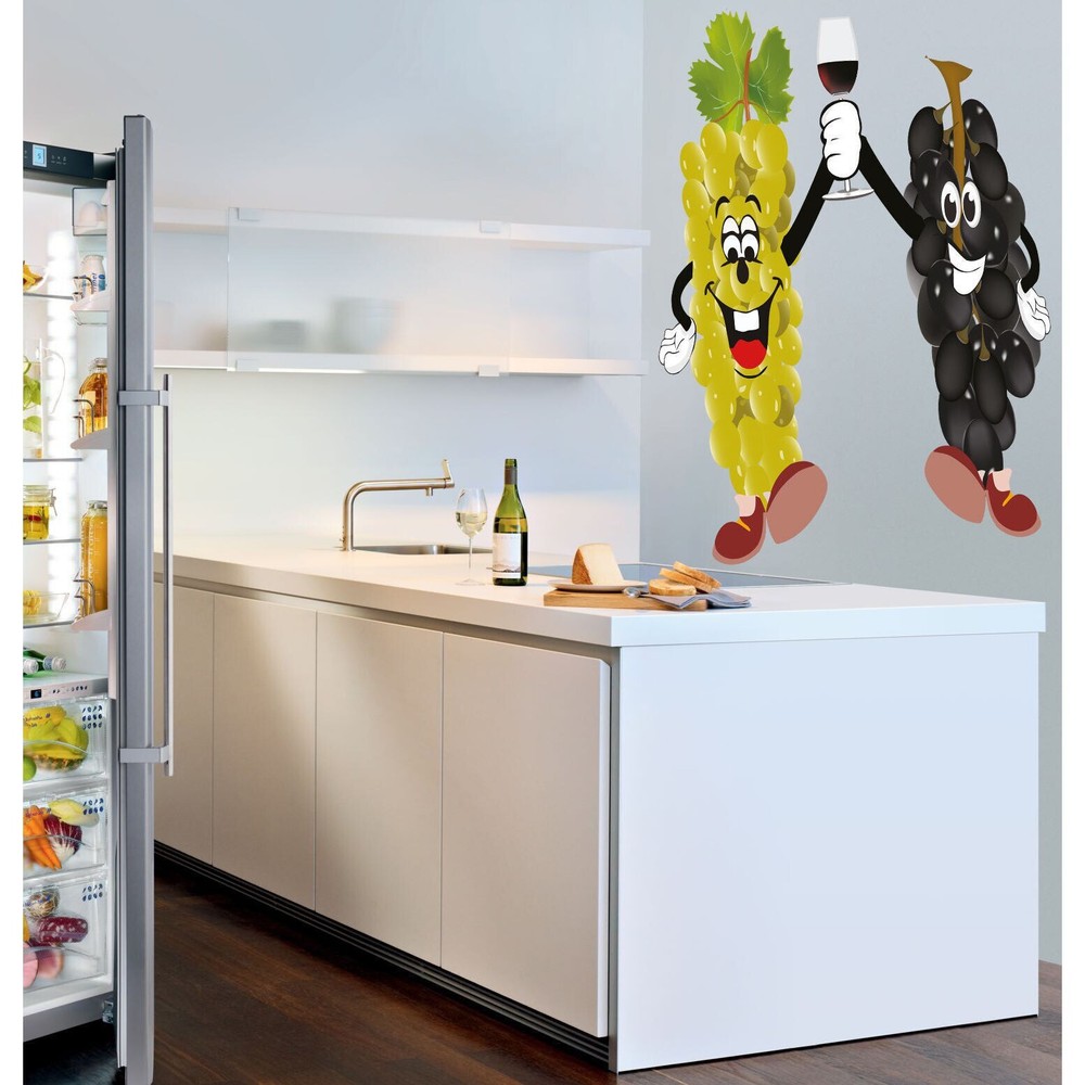 Full Color Funny Grapes Sticker Decal (44 x 52) Multi