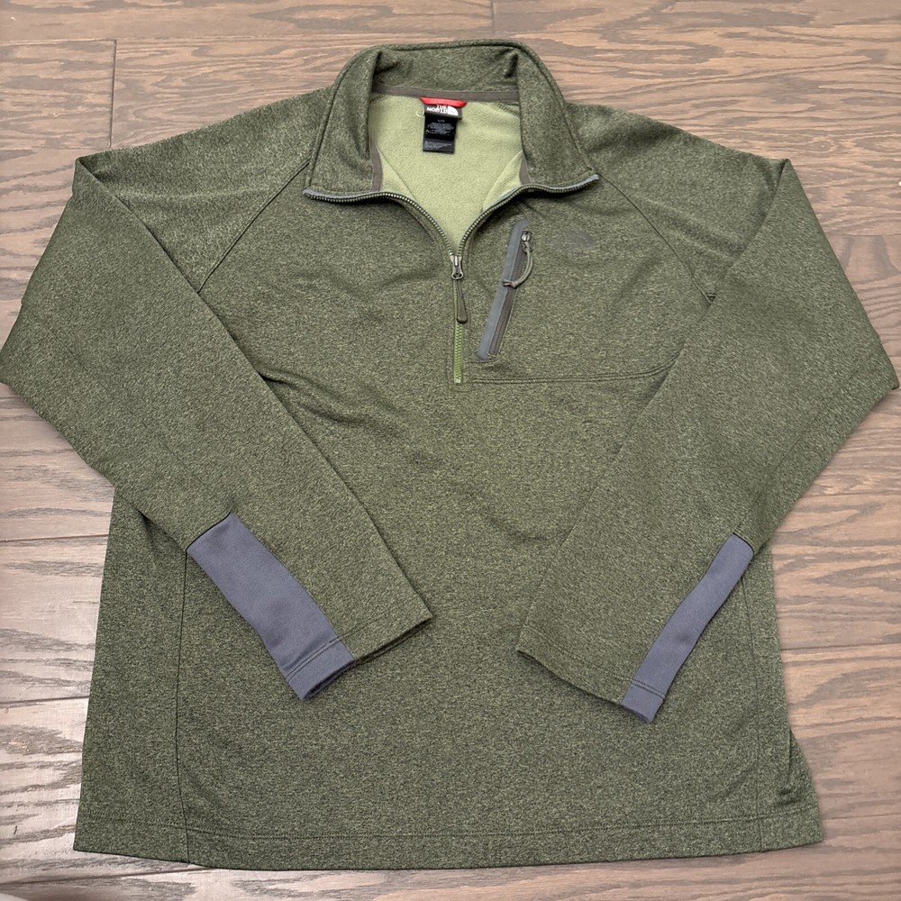 The North Face Green Canyonlands Half Zip Fleece Pullover Jacket Size Large L