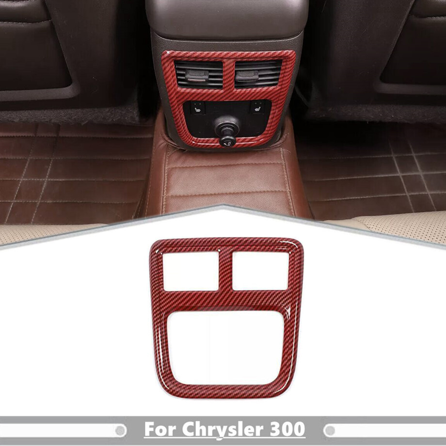 Upgrade your 11-23 Chrysler 300/Charger with red carbon fiber rear vent trim