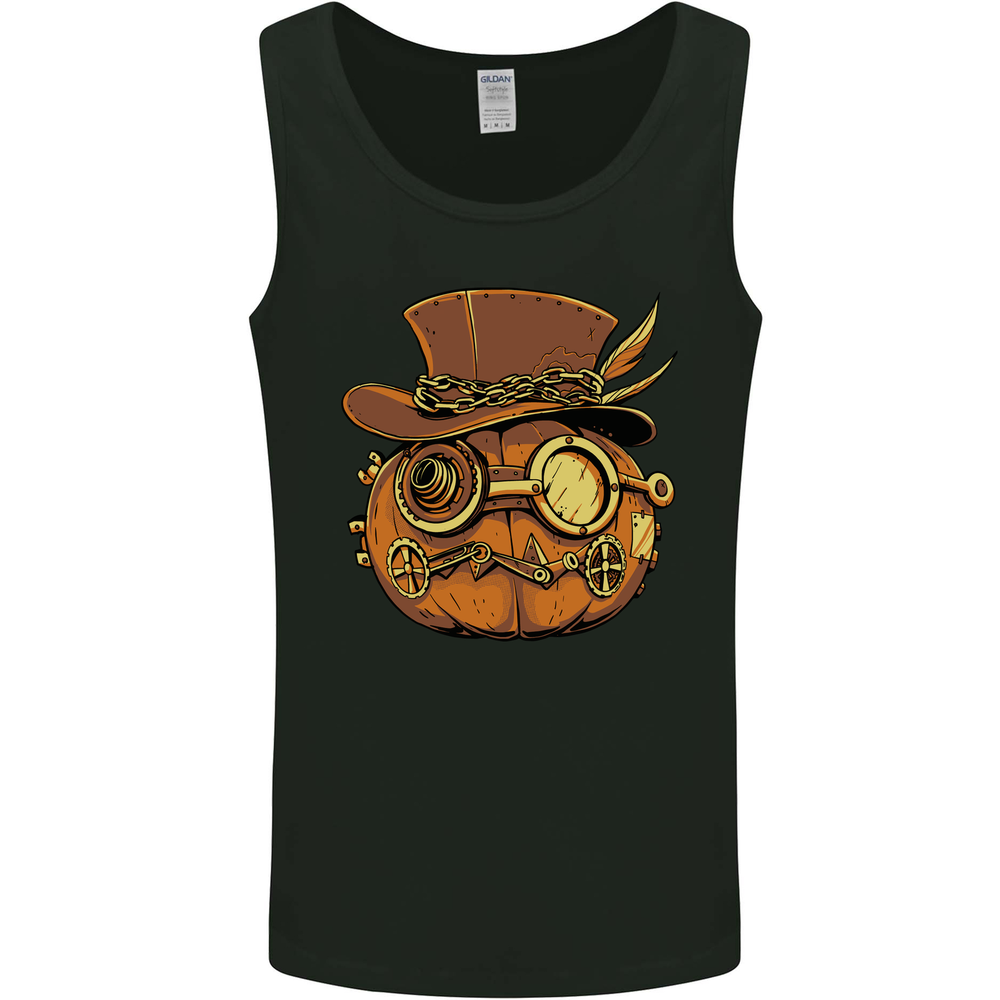 Steampunk Pumpkin Halloween Mens Vest Tank Top