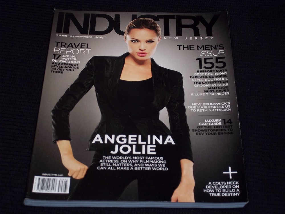 2015 JANUARY INDUSTRY NEW JERSEY MAGAZINE - ANGELINA JOLIE FRONT COVER - H 4025