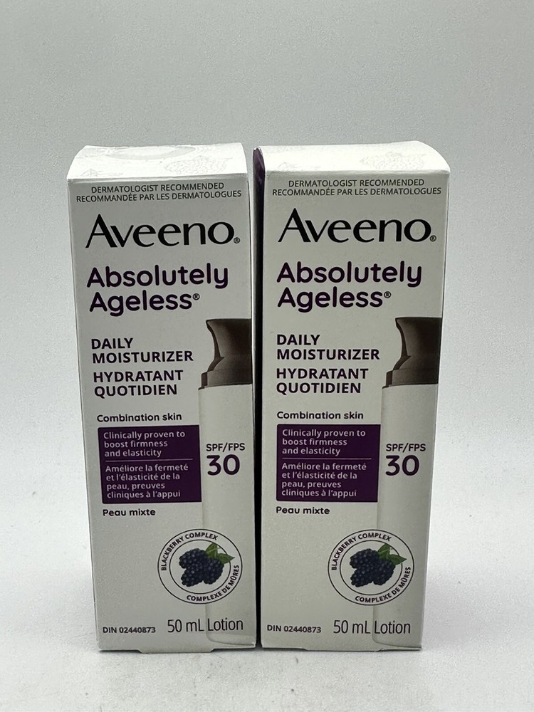 NEW! 2X! Aveeno Absolutely Ageless Daily Moisturizer Exp: 2026