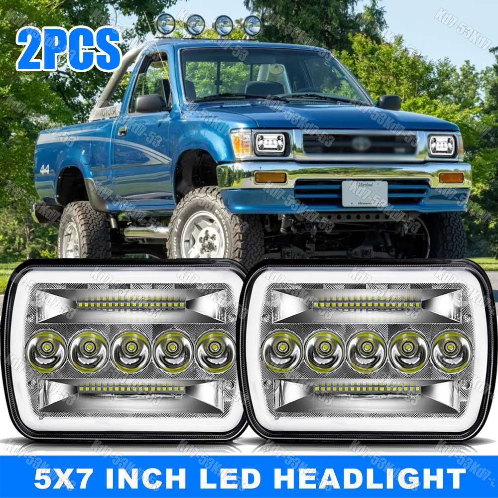 1982-1995 Toyota Pickup & 4Runner 5x7 7x6 LED Hi-Lo Headlights A++