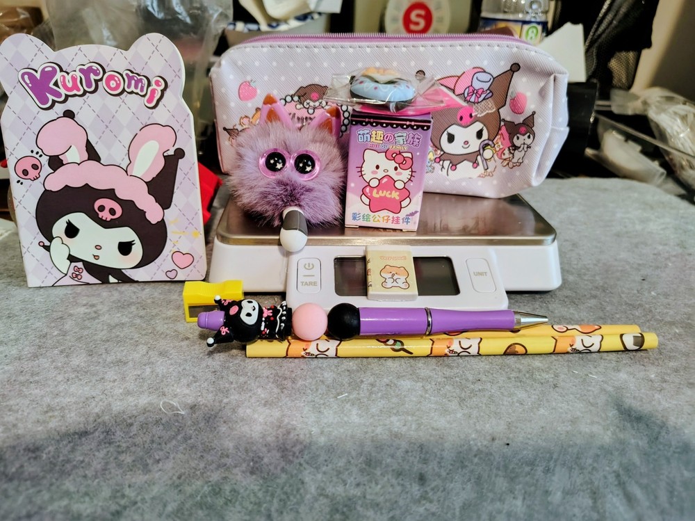 Kuromi Pencil Case With Notebook, Mystery Box, Furry Friend,Pen,Pencils,Erasers