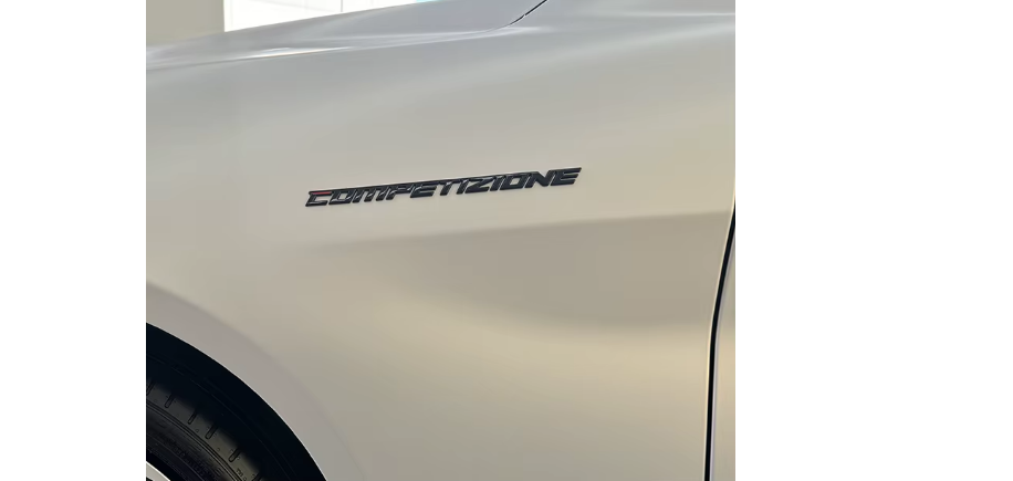 2pcs Competizione letters stickers decorative accessories For Alfa Giulia Stelvi