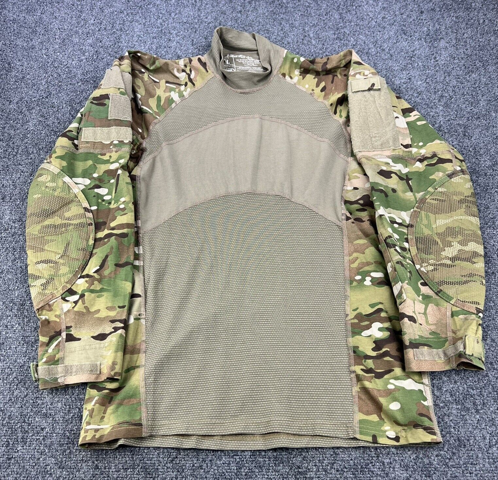 Army Combat Shirt Mens Large Flame Resistant FR Multicam OCP Long Sleeve