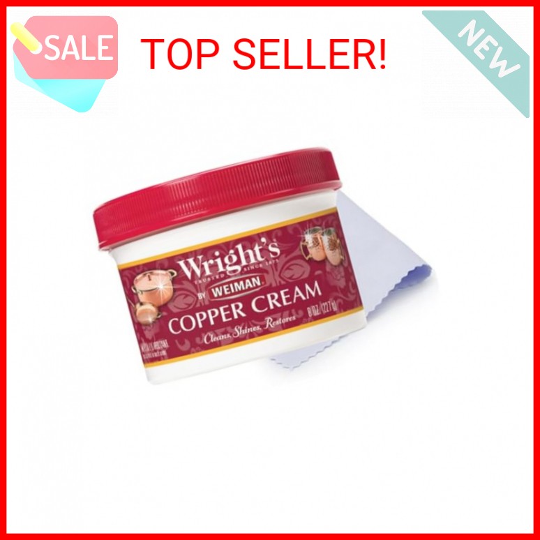 Wrights Cream Copper Brass Cleaner Removes Tarnish