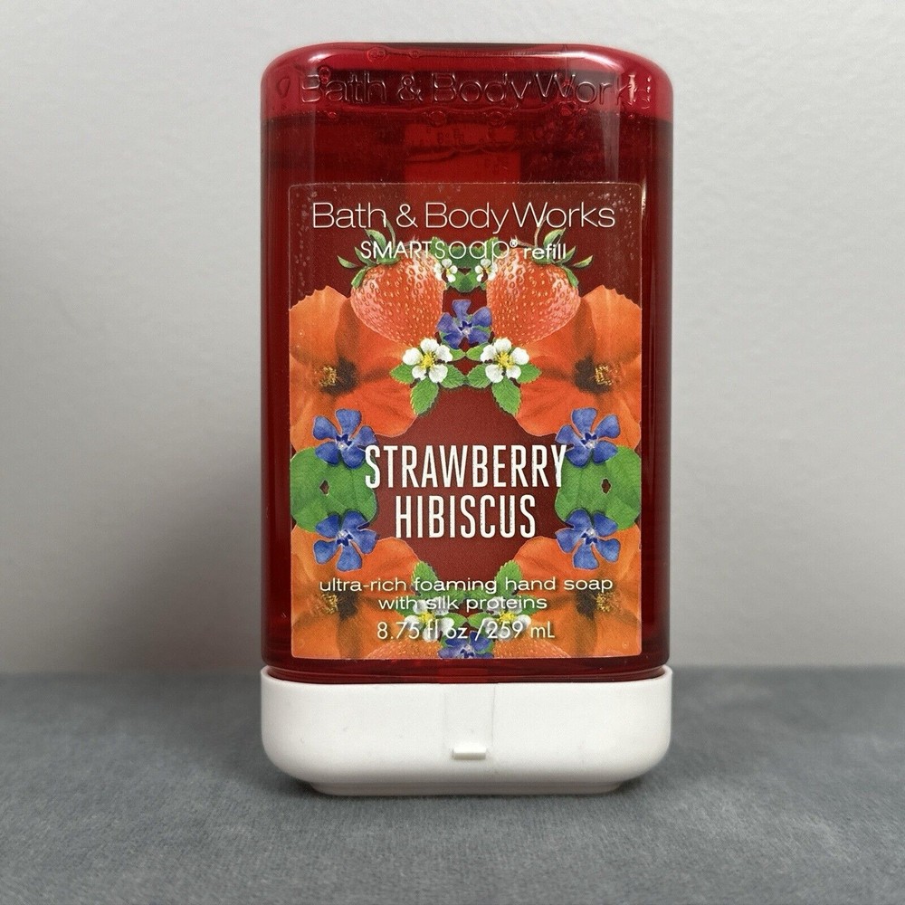 Bath and Body Works Smart Soap Refill Strawberry Hibiscus 8.75 fl oz New Unused