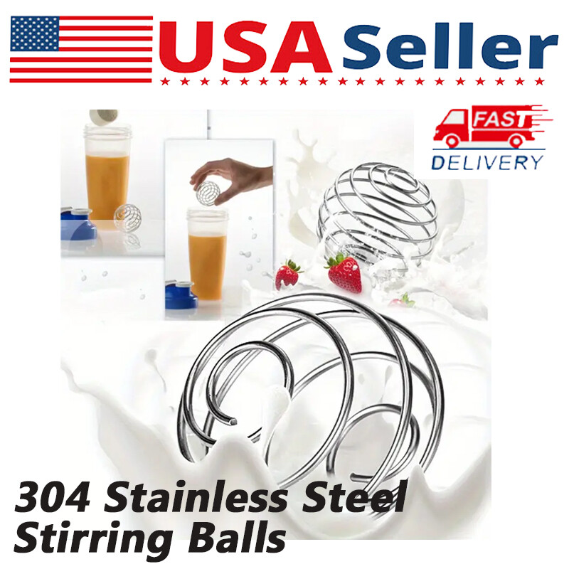 4x Protein Powder Mixing Balls Food Grade Spring Loaded Balls Easily Mix Protein