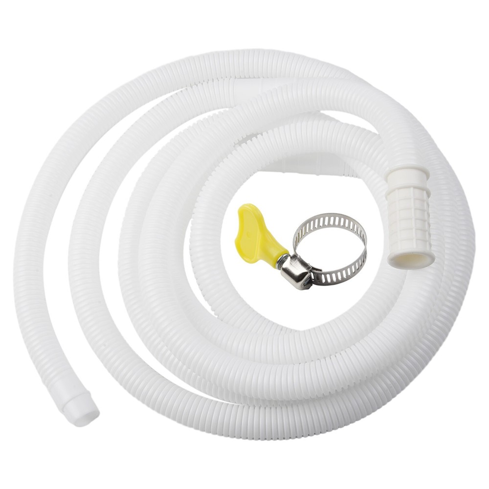 White Flexible Water Inlet Hose Pipe Drain Hose For Air Conditioner 3 Meter Long