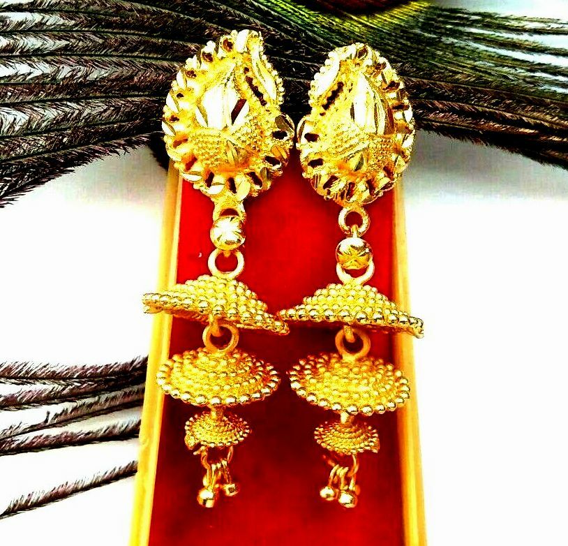 Stud Earrings Indian GoldPlated 2