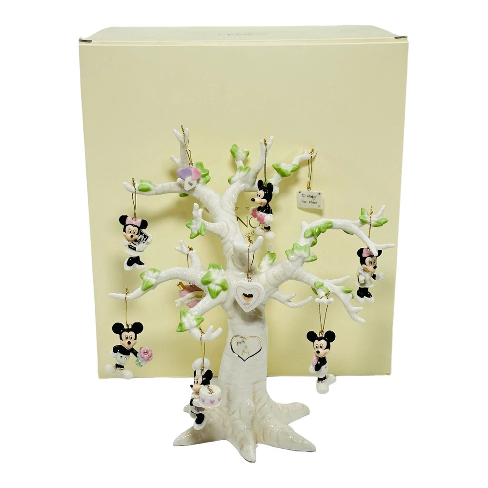 Lenox Disney Romantic Moments Tree Mickey Mouse & Minnie Mouse RETIRED
